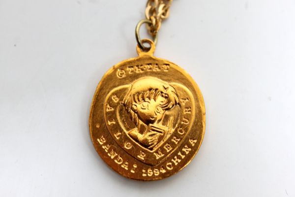  beautiful goods rare rare that time thing TKTAT Sailor Moon sailor Mercury cosplay goods gold medal necklace sailor moon MERCURY Gold color Z3275