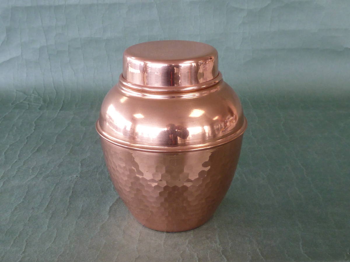 銅茶壺 直径１０ｃｍ高さ１２．８ｃｍ 磨き仕上　未使用新品