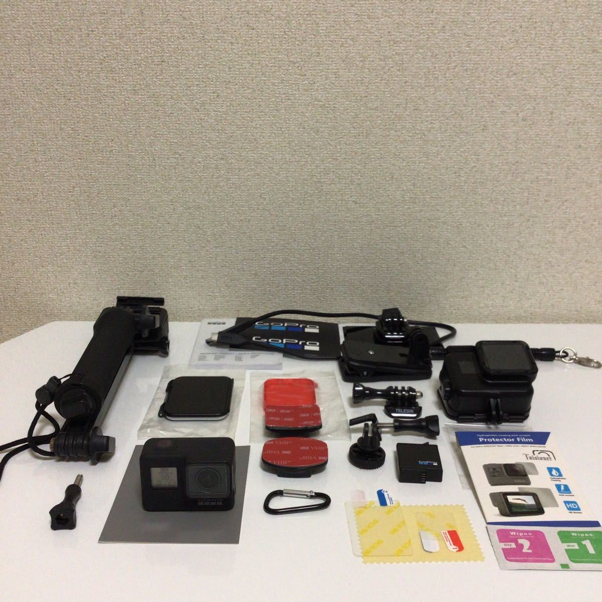 ゴープロ GoPro HERO 7 BLACK 水中カメラケース/その他付属品多数 動作1部確認/現状品