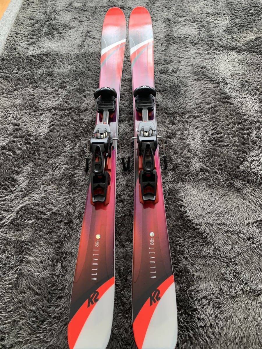 美品 K2 ALLUVIT 88 Ti 156cm ディアミール ツアービィンディング付き