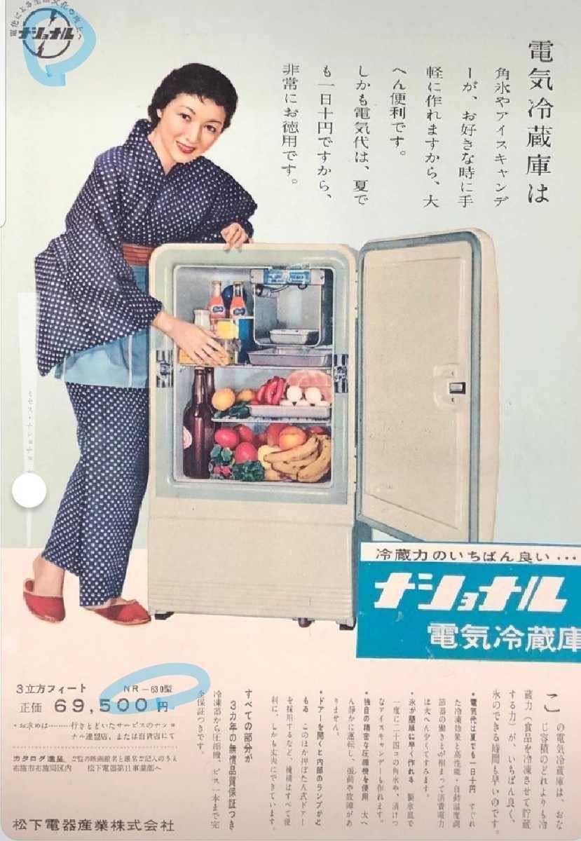 レア 可動品 National ナショナル 冷蔵庫 昭和 レトロ ビンテージ