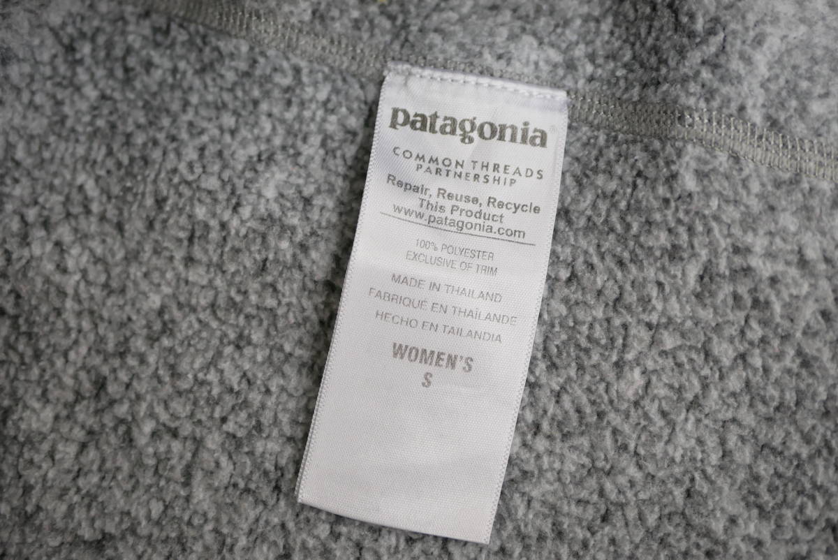34W パタゴニア patagonia ベターセーター フリースジャケット ニット風 ハーフジップ 25617FA15 グレー 【WOMAN'S S】_画像5