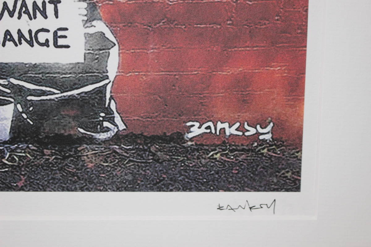 バンクシー Banksy Change エスタンプリトグラフ