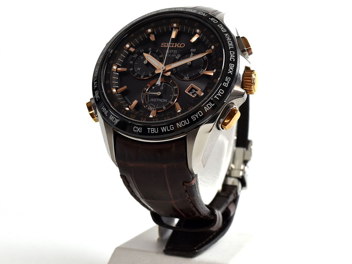 メール便可 2セットまで 【美品】SEIKO ASTRON/アストロン GPSソーラー