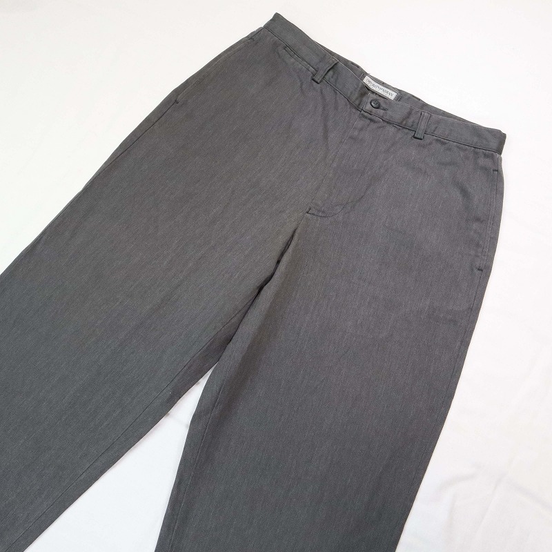 EMPORIO ARMANI Emporio Armani широкий брюки слаксы Италия производства серый мужской размер 48 L соответствует 