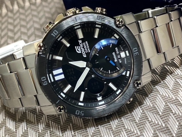 メール便指定可能 新品 CASIO EDIFICE ECB-30 Bluetooth ブラック