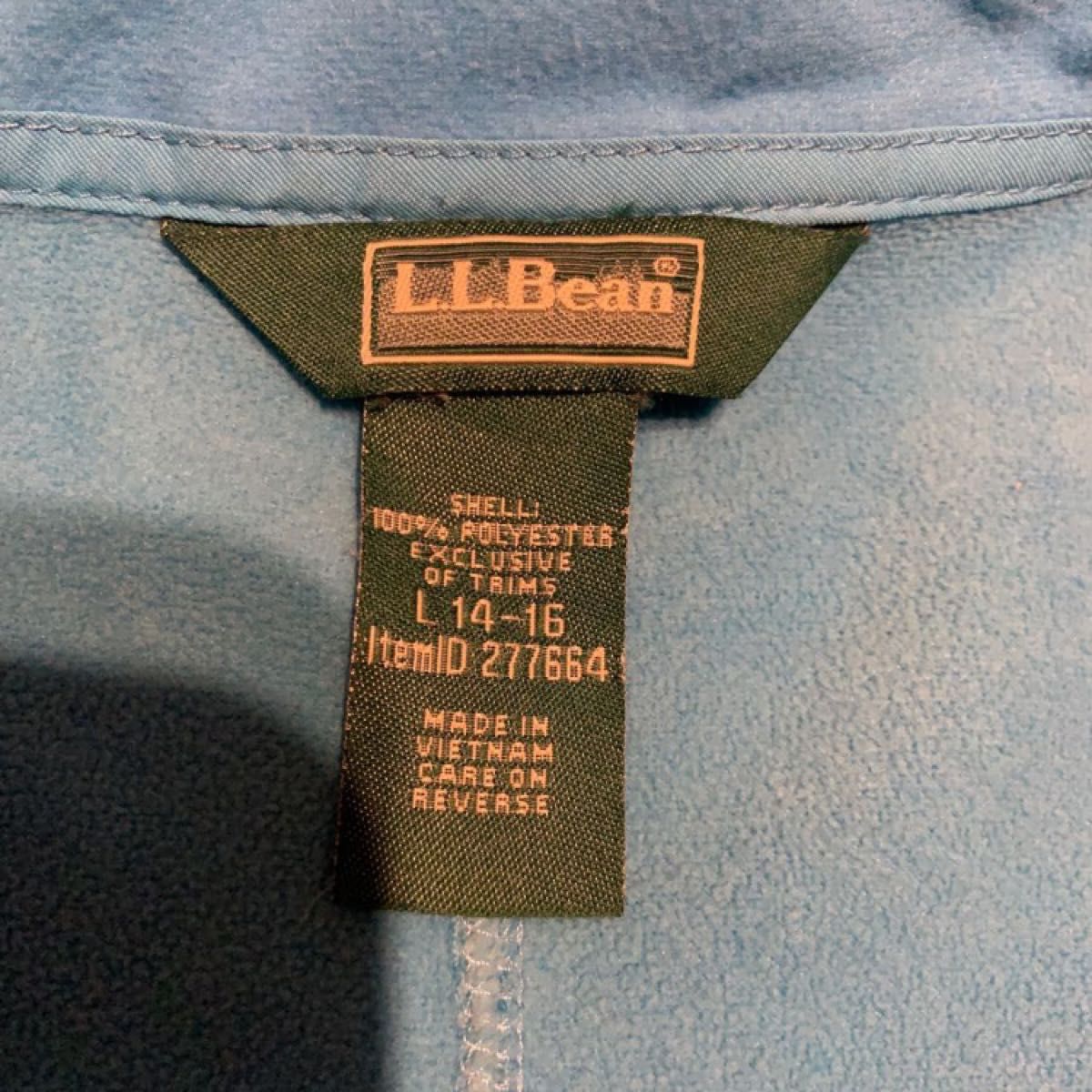 L.L.Bean  フリースジャケット　ボーイズL14-16 レディースM相当　F08 24