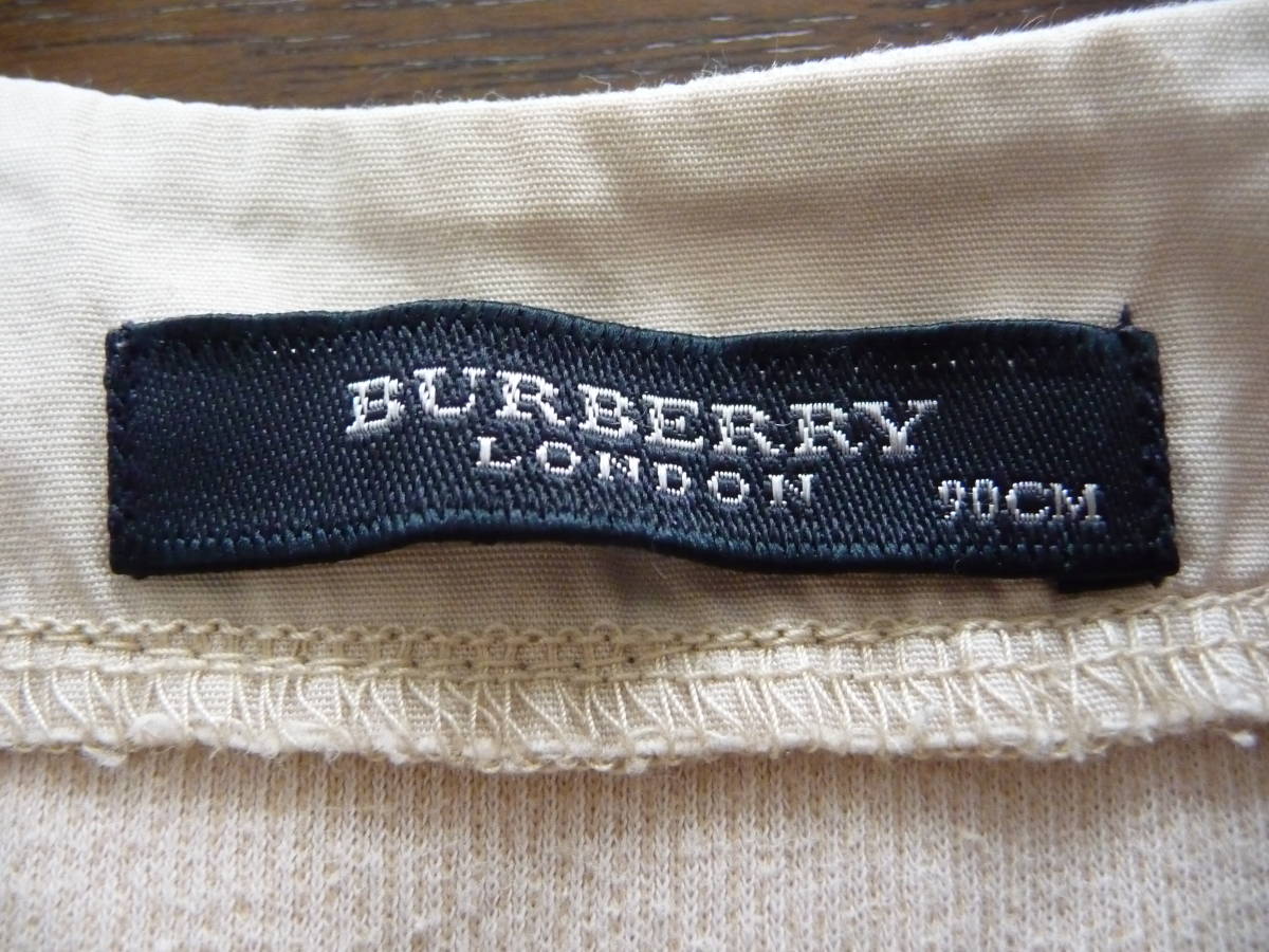 BURBERRY LONDON バーバリー キッズ 子ども 女の子 ワンピース 長袖 90 三陽商会 ベージュ_画像8