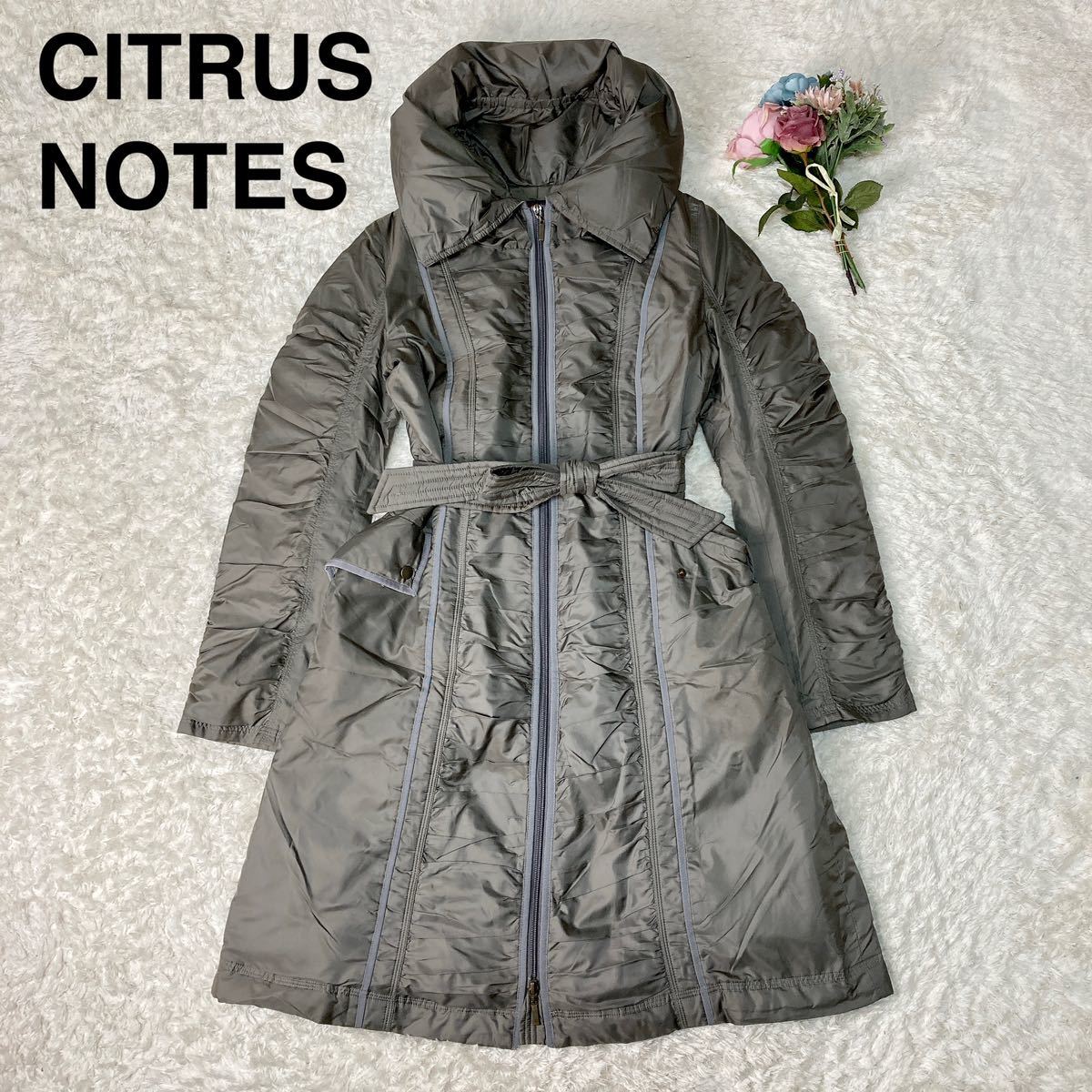 シトラスノーツ CITRUS NOTES ダウンコート ロング ジャケット ベルト