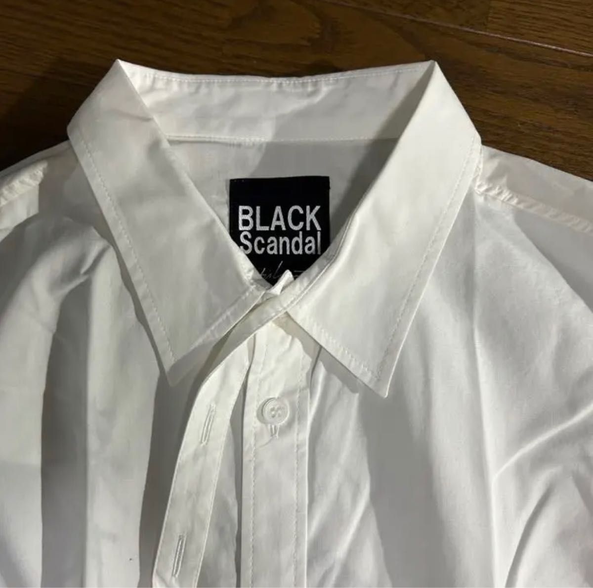 【希少】Yohji Yamamoto BLACK Scandal 春風の花を ロングシャツ ヨウジヤマモト