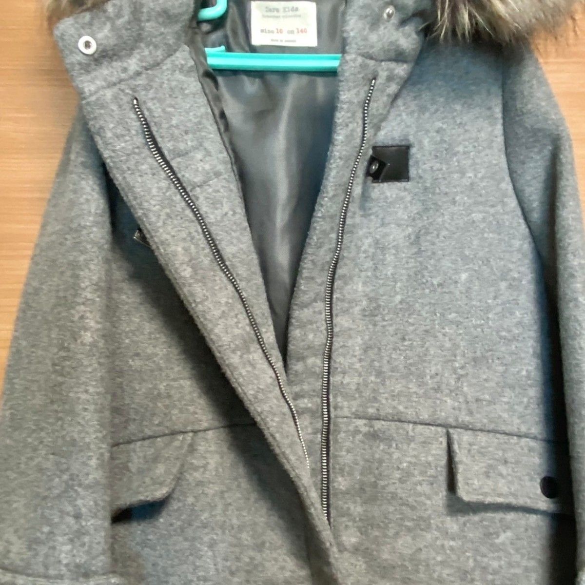 zara kids コート 140cm アウター グレー ザラキッズ 女の子 zara kids コート 140cm アウター グレー ザラキッズ 女の子
