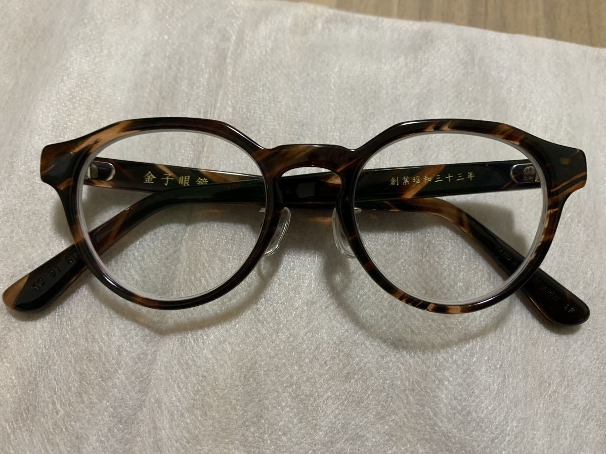 KANEKO OPTICAL 金子眼鏡 KC-91 RDSセルロイド べっ甲 箱付き _画像10