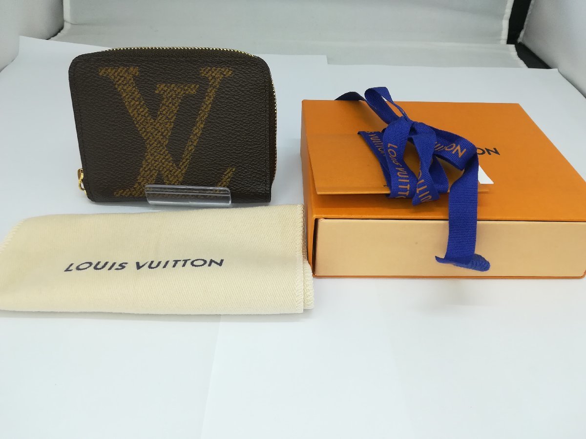 【コインケース】Louis Vuitton　ルイヴィトン　M69354　モノグラム・ジャイアント　ジッピー・コインパース　箱付　SY02-NT1