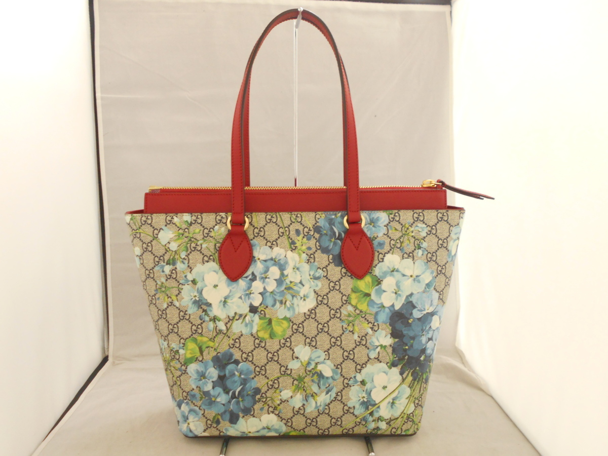 GUCCI】 グッチ GGブルームス GGスプリーム トートバッグ ベージュ