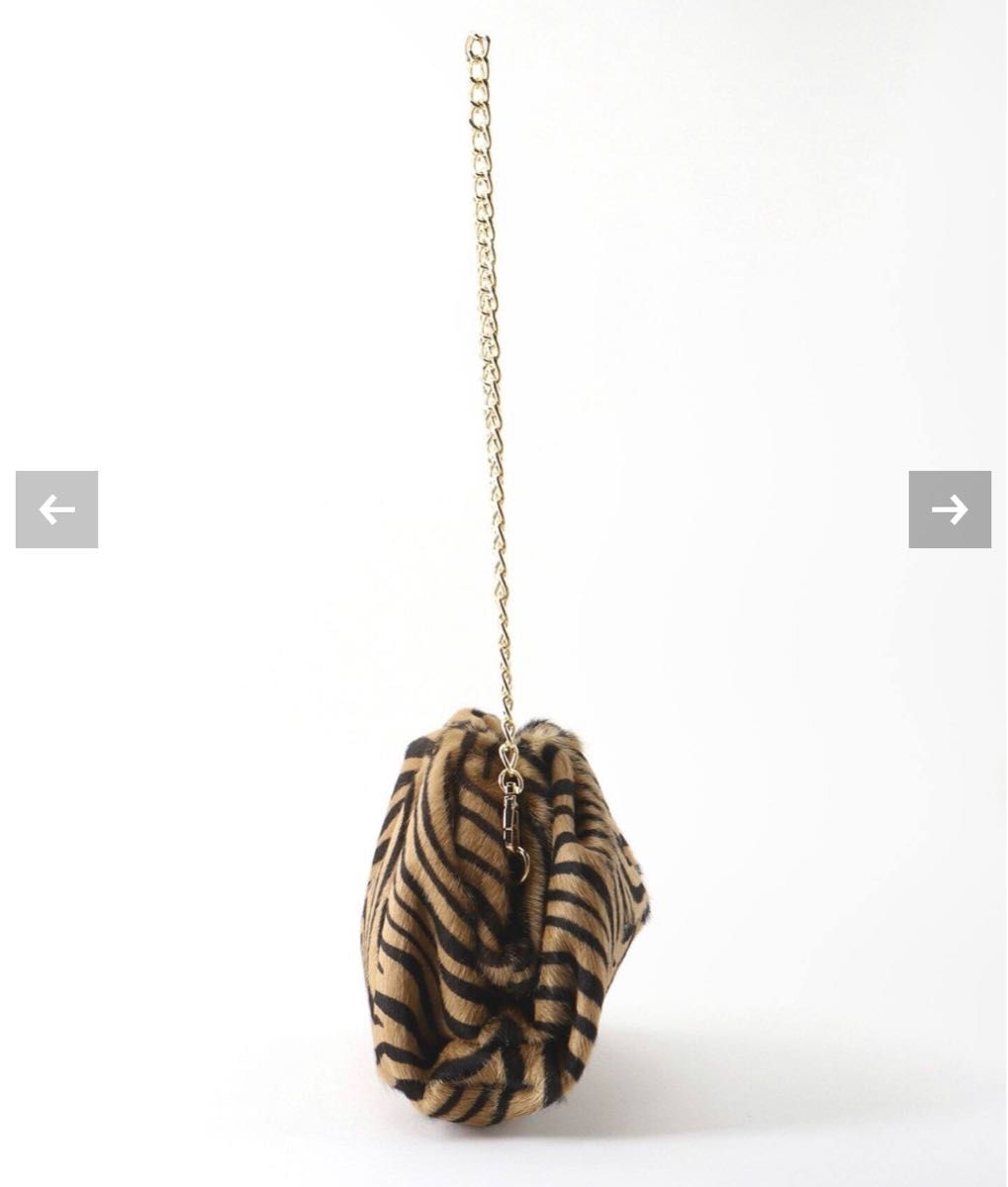 新品 L'Appartement AULENTTI オウレンティ Zebra 2Way Clutch Bag クラッチバッグ