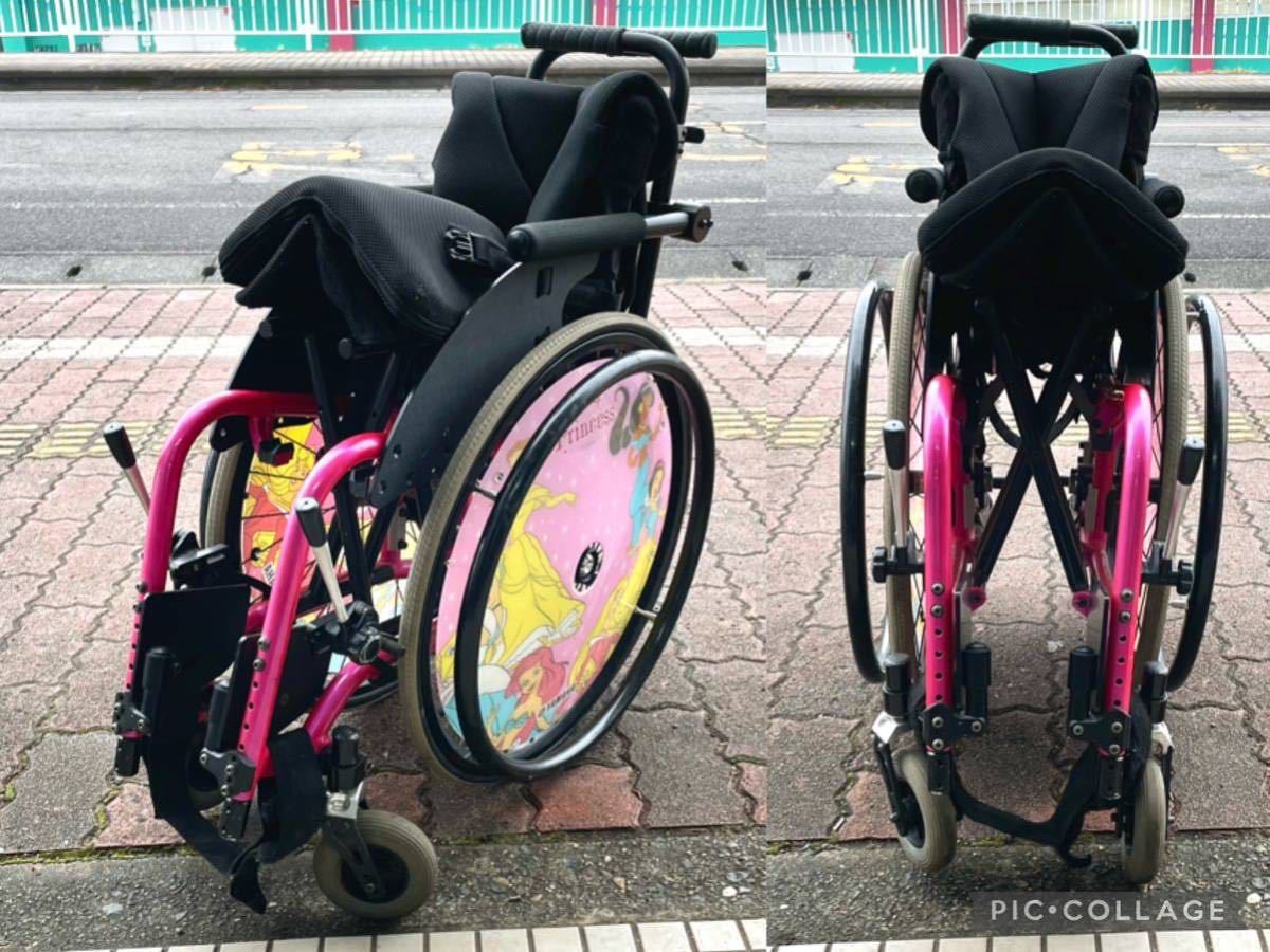 OX Mini Neo 子供用車いす アルミフレーム 自走式車椅子 介護用にも