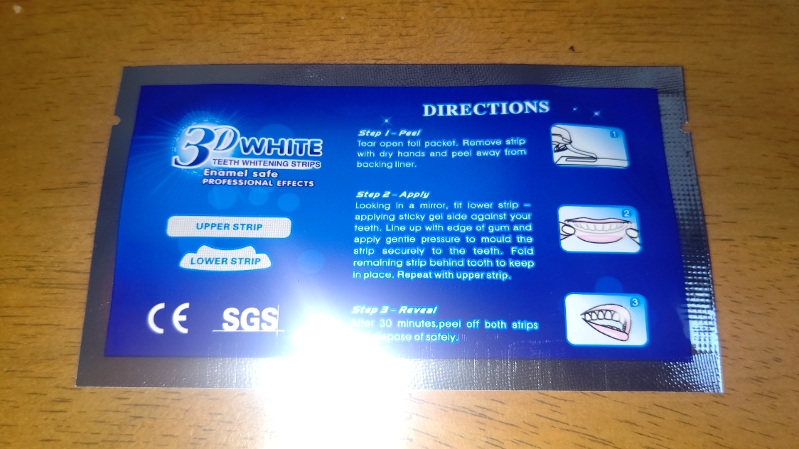 3D whitening gel 1 pair stick only trial Point ..no4