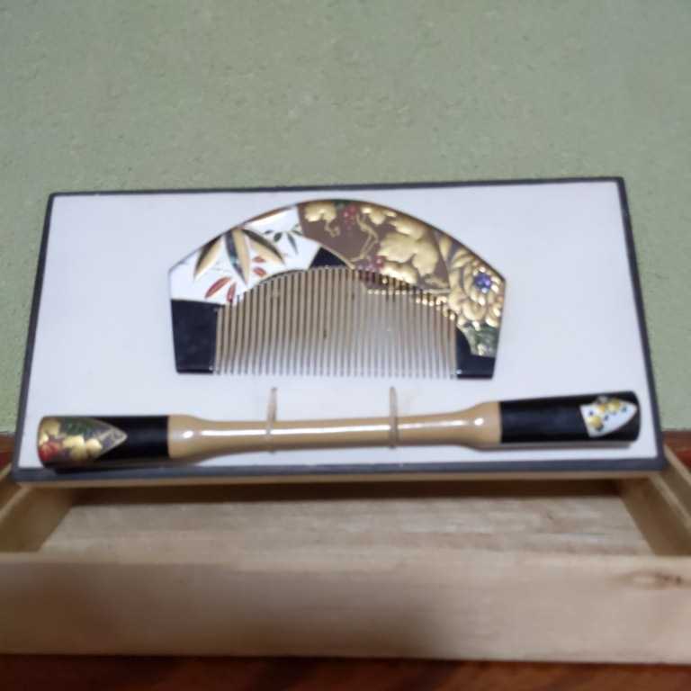 【正規品質保証】 くし 櫛 かんざし 和装小物 簪 蒔絵 2点セット y0086 螺鈿細工 アンティーク かんざし 【正規品質保証】 くし 櫛 かんざし 和装小物 簪 蒔絵 2点セット y0086 螺鈿細工 アンティーク かんざし