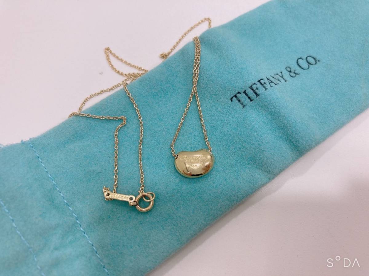 注目のブランド TIFFANY&Co. ◇ティファニー ビーン 750 ネックレス