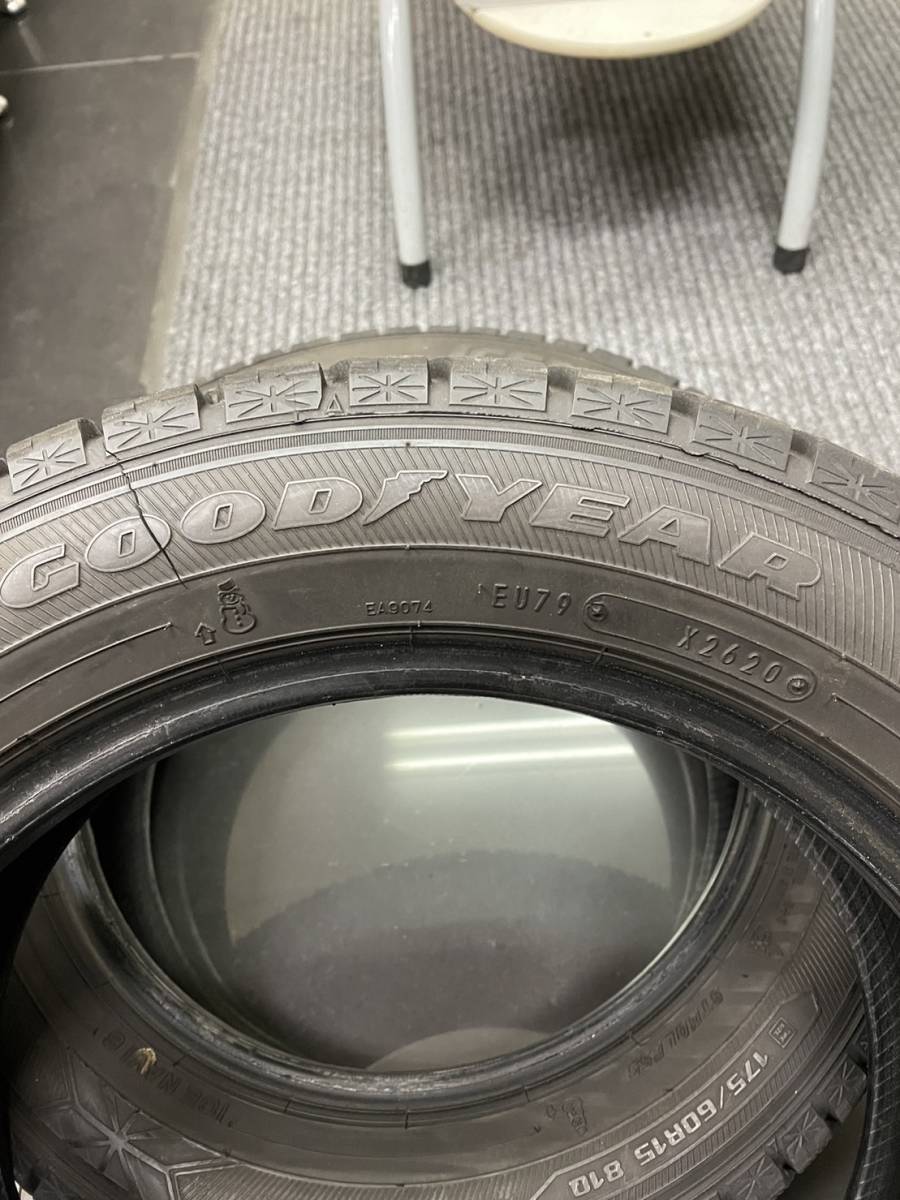 バリ山！高年式！GOOD YEAR　ICENAVI6　グッドイヤー　アイスナビ6　175/60R15　81Q　20年製　2本セット_画像5