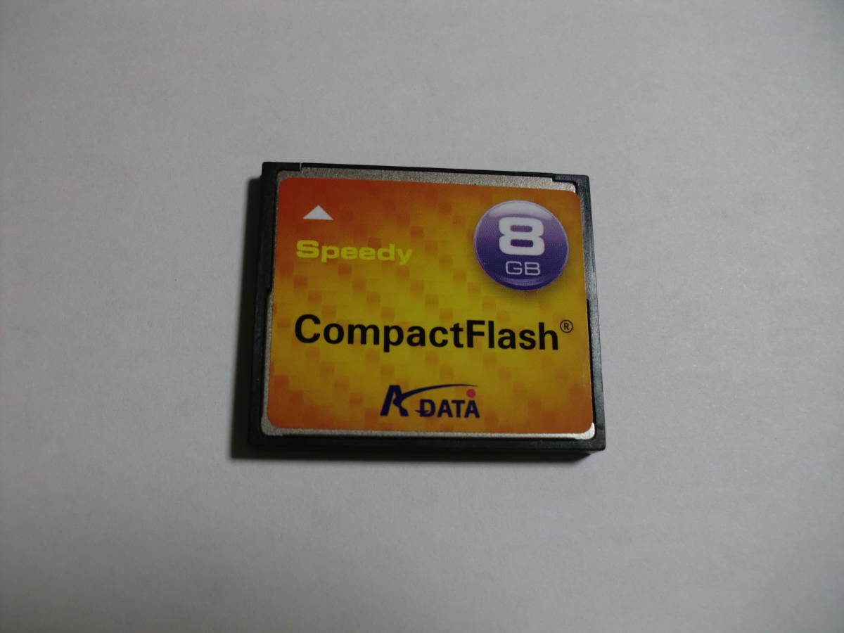 8GB　ADATA　コンパクトフラッシュ　CFカード　フォーマット済み　メモリーカード_画像1