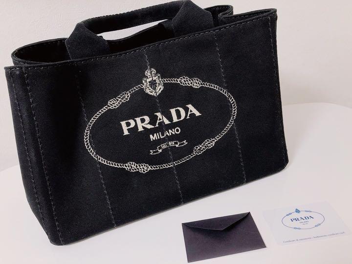 未使用新品 PRADA プラダ カナパ トート M ブラック 黒 レディース