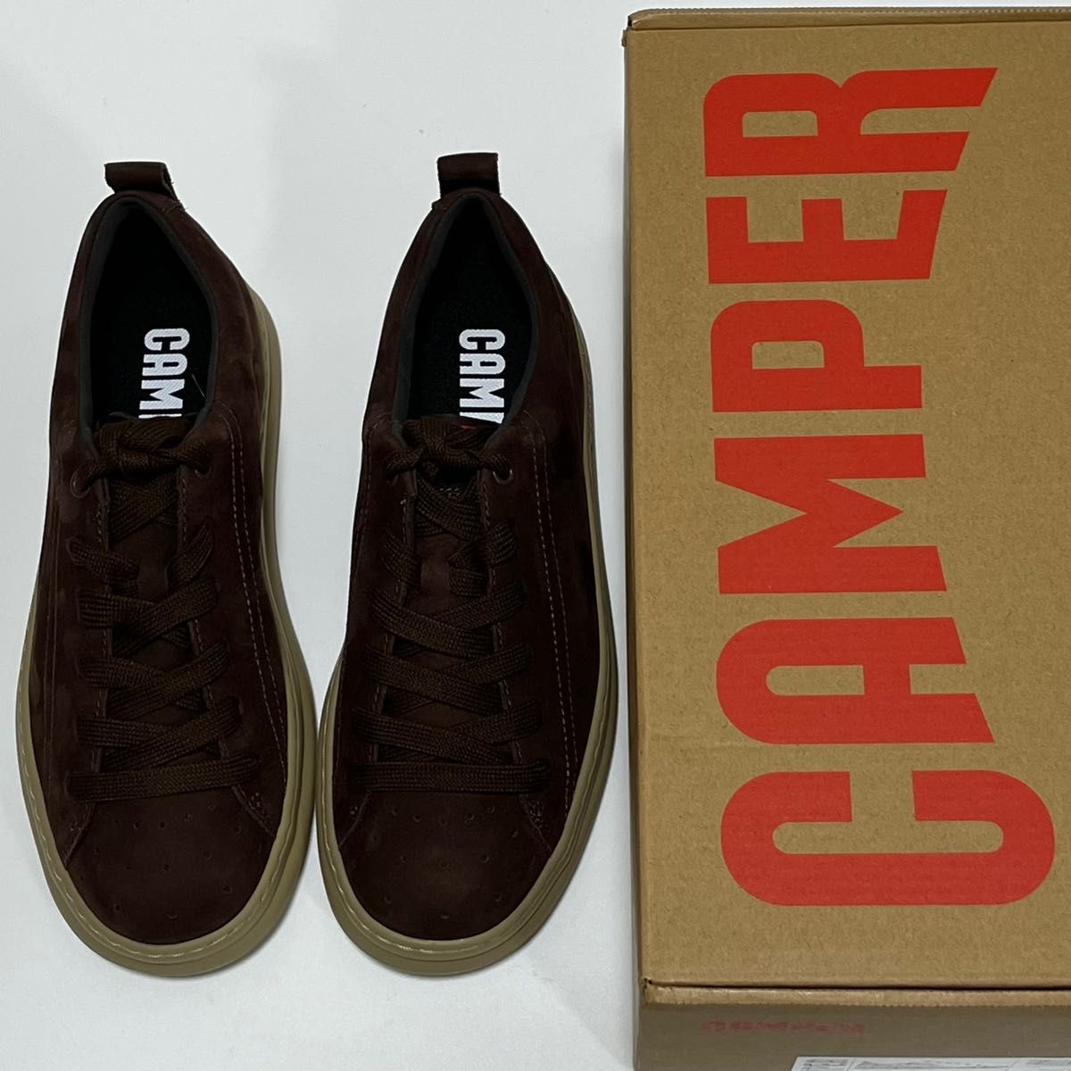 新品 Camper カンペール Runner レザースニーカー ブラウン