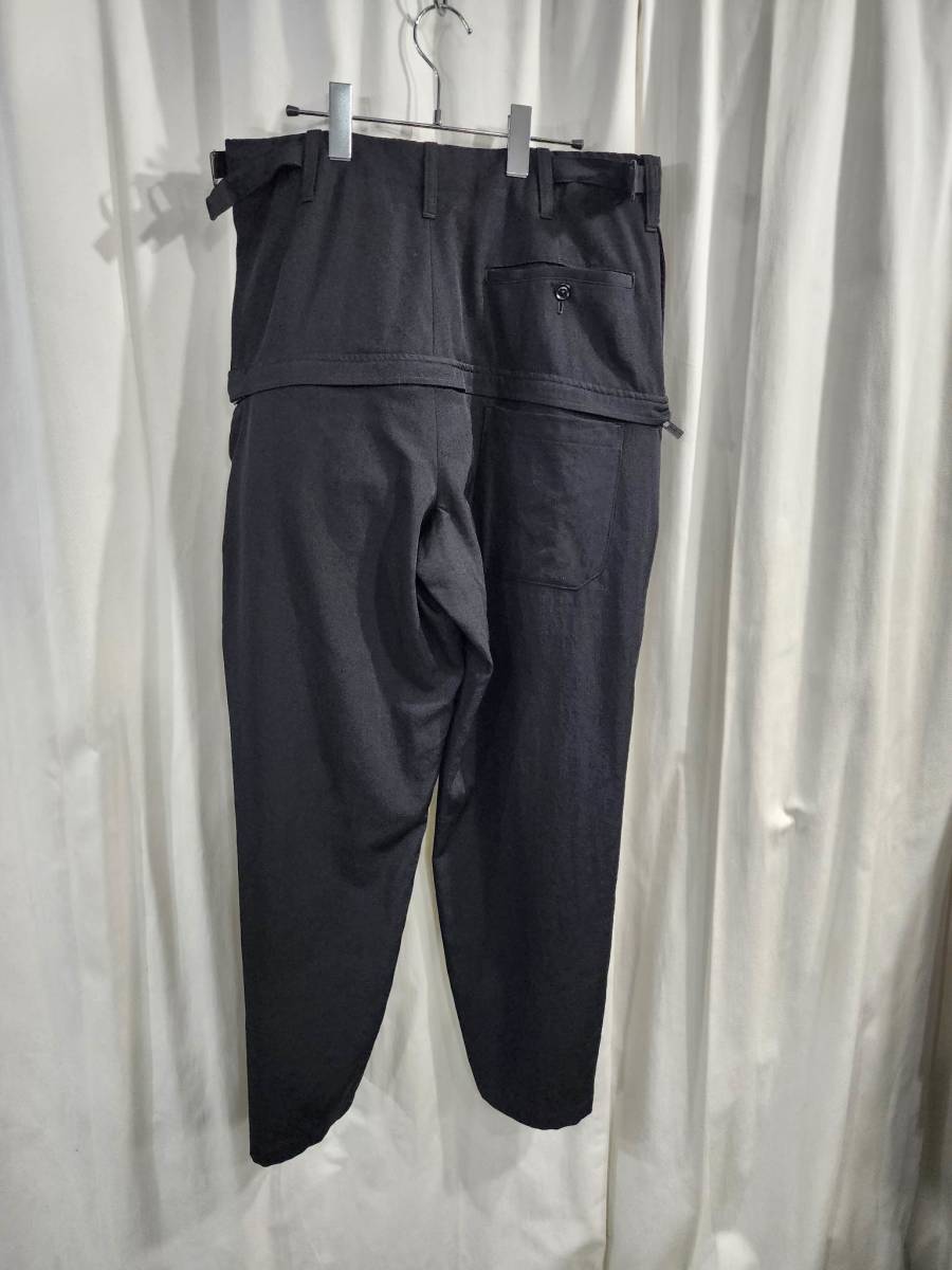 17aw yohji yamamoto pour homme デザインテーパードパンツ(HK-P42