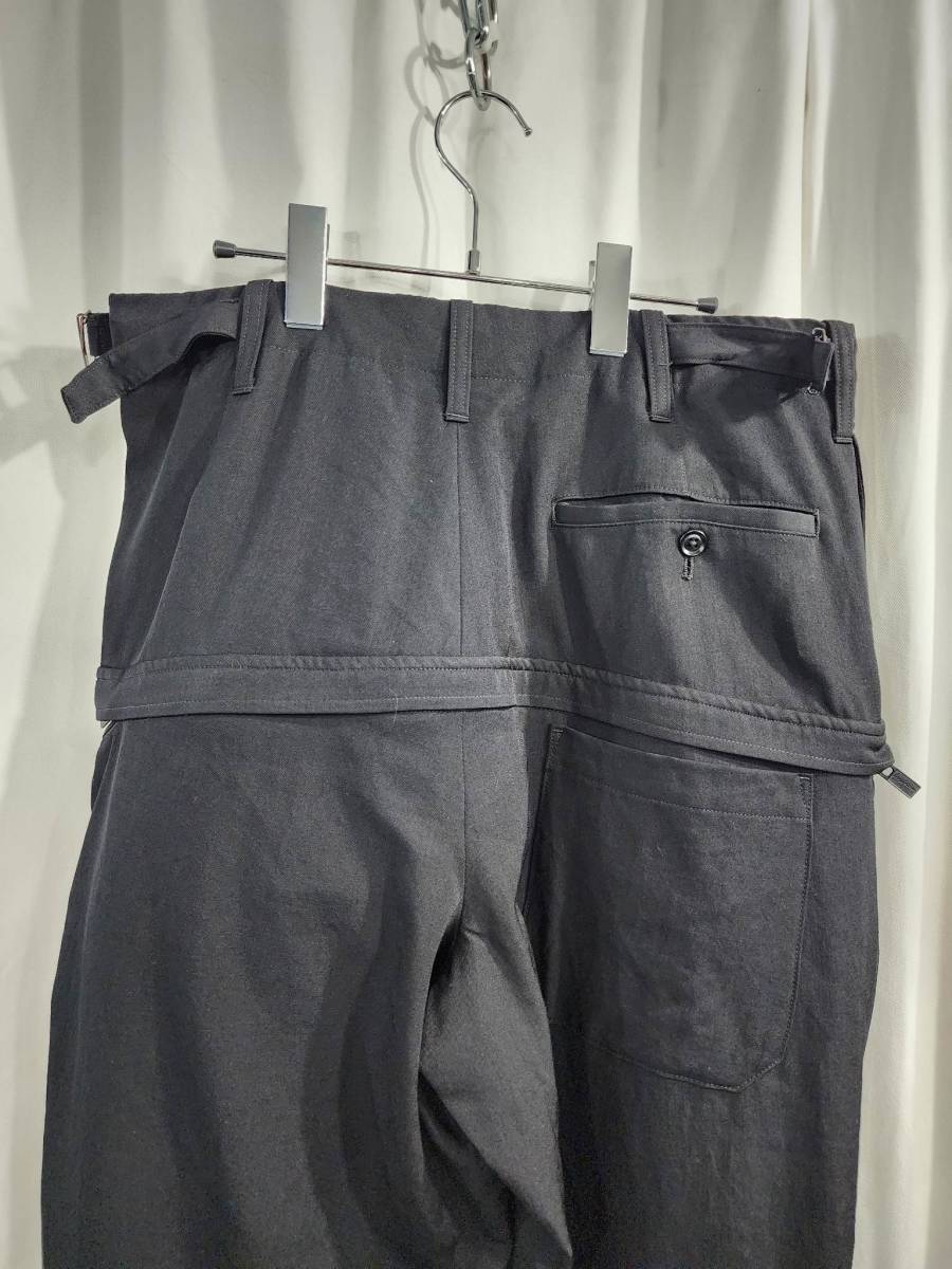 17aw yohji yamamoto pour homme デザインテーパードパンツ(HK-P42