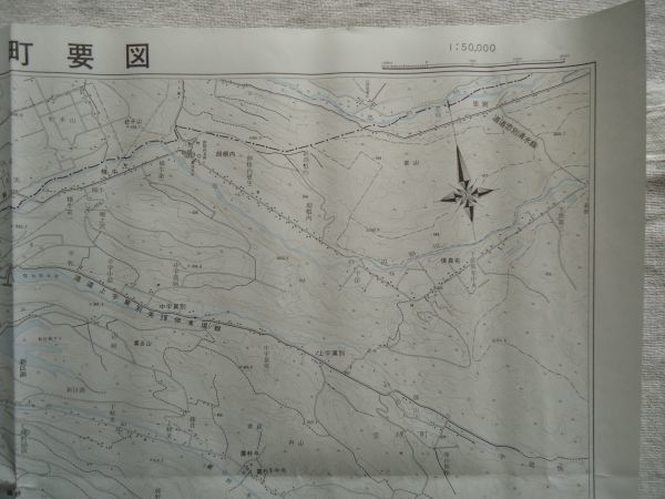 【北海道の地図1枚】 美瑛町要図 5万分の1/昭和46年第5415号 3色刷/上川郡 /道央地図出版社 /富良野線 デッカ局 江卸発電所 /16_画像5