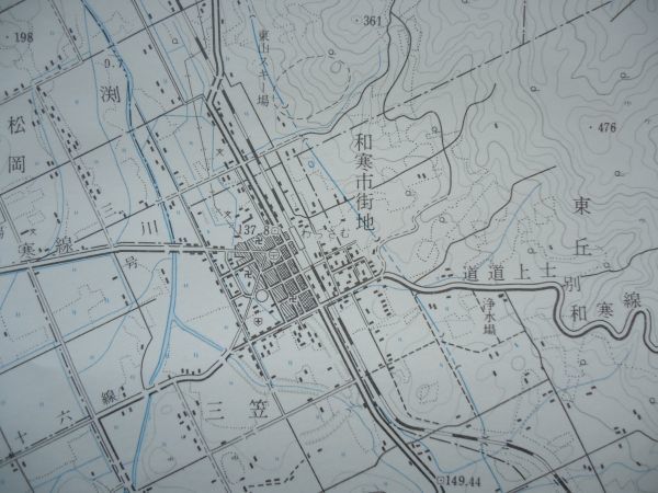 【北海道の地図1枚】 和寒町全図 5万分の1 /3色刷 /昭和53年第1042号 /道央地図出版社 /上川宗谷本線 剣淵原野三笠山自然公園国新産業 /19_画像9