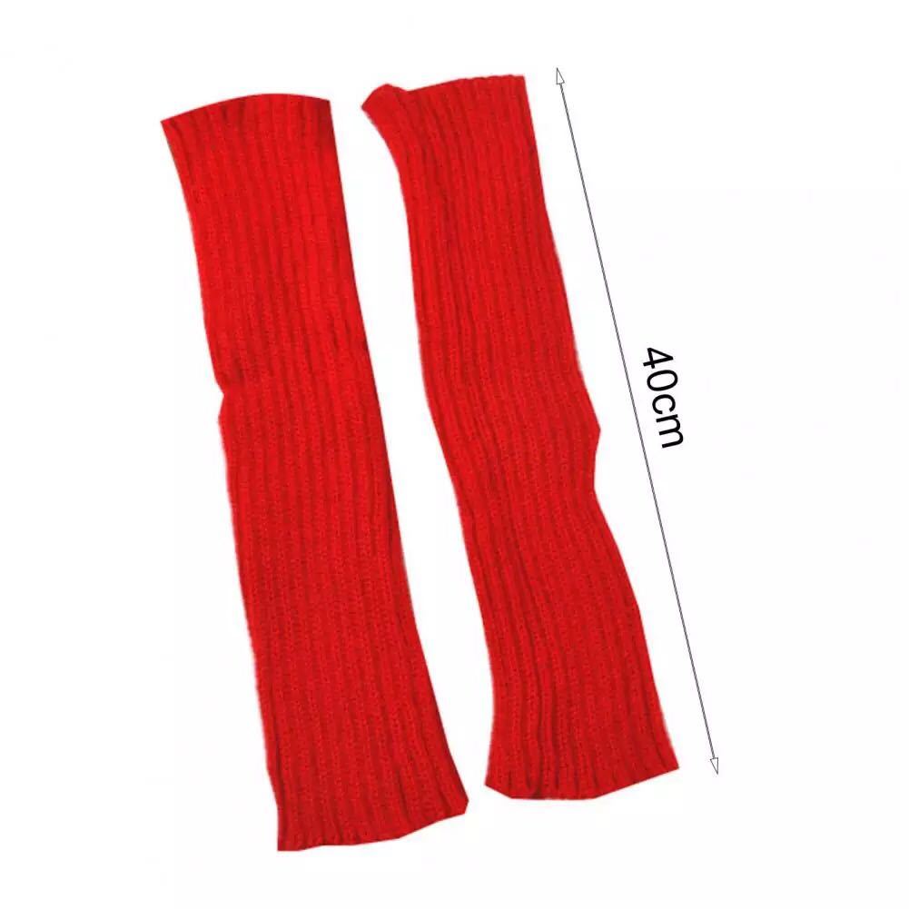  Dance woman solid candy - color knitted winter leg warmers Roo z style boots socks gift color red 