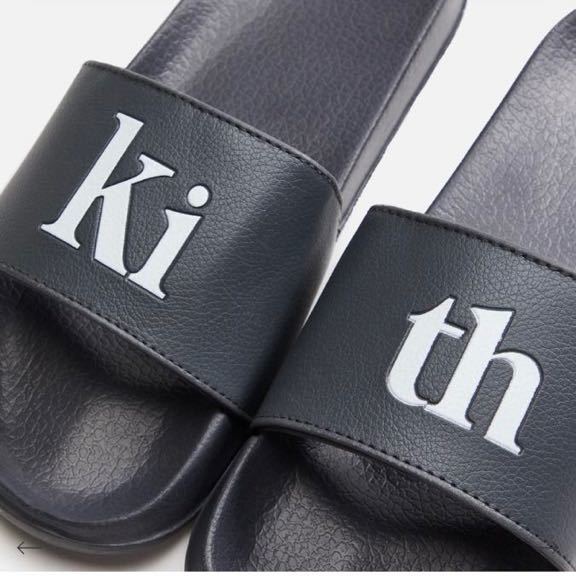 ダブル/ミストブルー Kith Grandient Serif Summer Slides サンダル