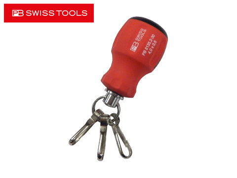 PB SWISS TOOLS(pi- Be acid табурет z) Швейцария рукоятка брелок для ключа, красный / черный, stabi -, Driver -