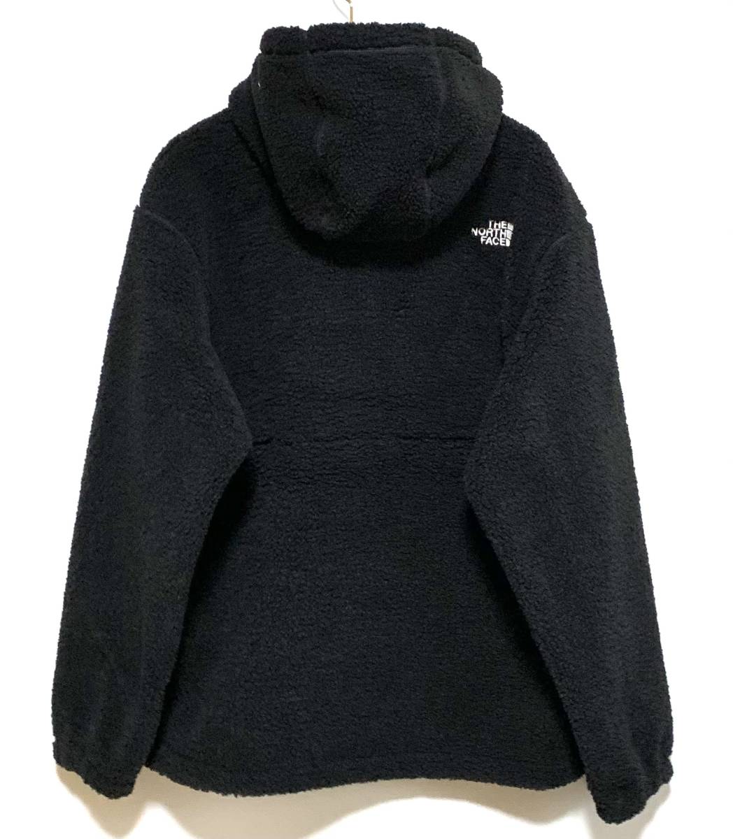 【新品】THE NORTH FACE CAMPGROUND FLEECE HOODIE（XL）黒 ノースフェイス フリース フーディ パーカー シェルパ ボア_画像2