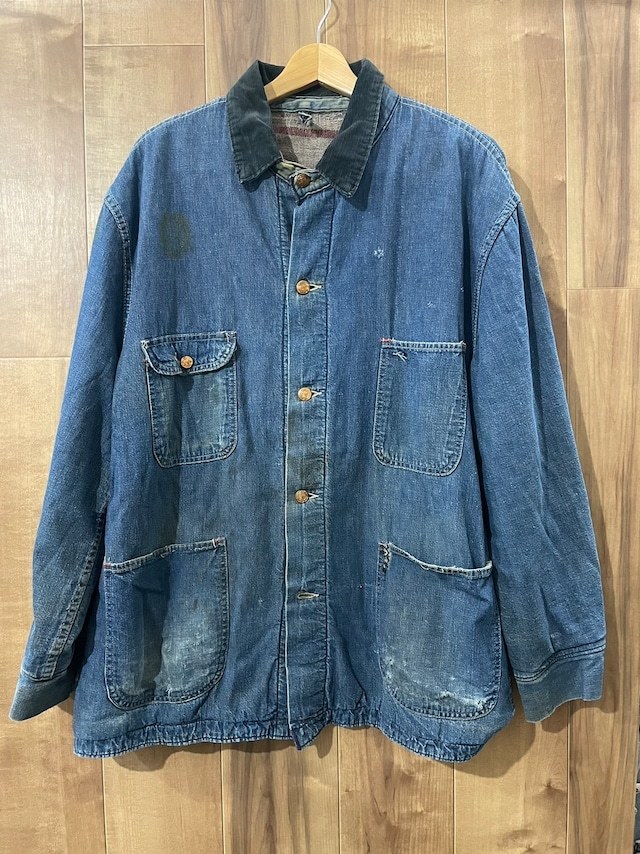 日本未入荷 BLUE 70s XL B0071 BELL 古着 カバーオール ブルーベル