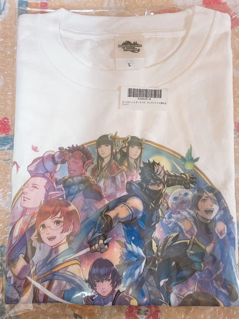 【送料無料】即決 モンスターハンターライズ：サンブレイク × 塗和也 Tシャツ Lサイズ カプコン限定 アミューズメント景品 未開封_画像1