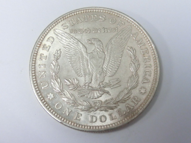 アメリカ 1921年 モルガンダラー 1ドル銀貨 E.PLURIBUS.UNUM ONE DOLLAR UNITED STATES OF AMERICAの画像2