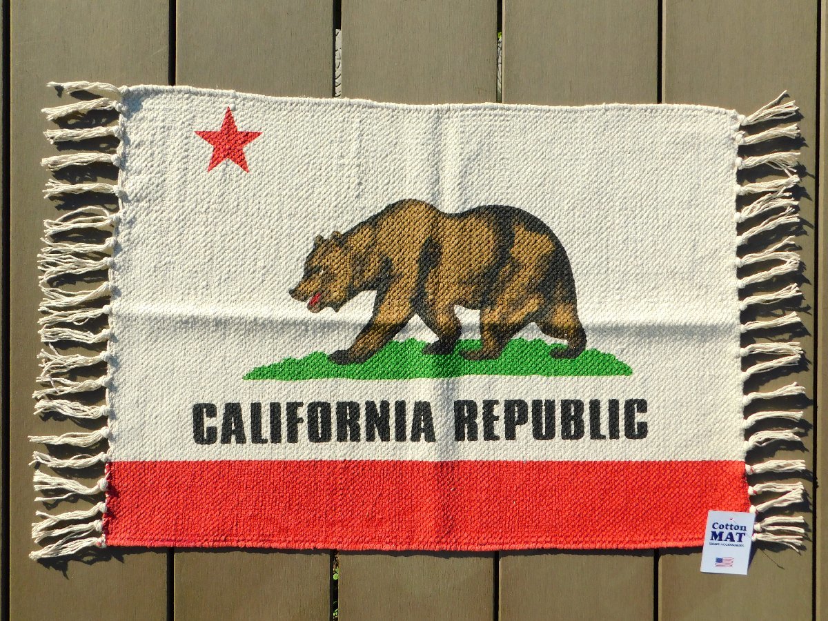 * free shipping *[ american style * cotton mat ]*{ California . flag } american miscellaneous goods size 500×700mm