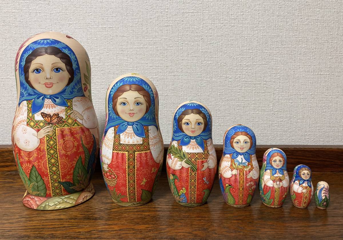 ロシア雑貨☆イコン マトリョーシカ ファンタジー(7P)オリガ作 ロシア雑貨☆イコン マトリョーシカ ファンタジー(7P)オリガ作