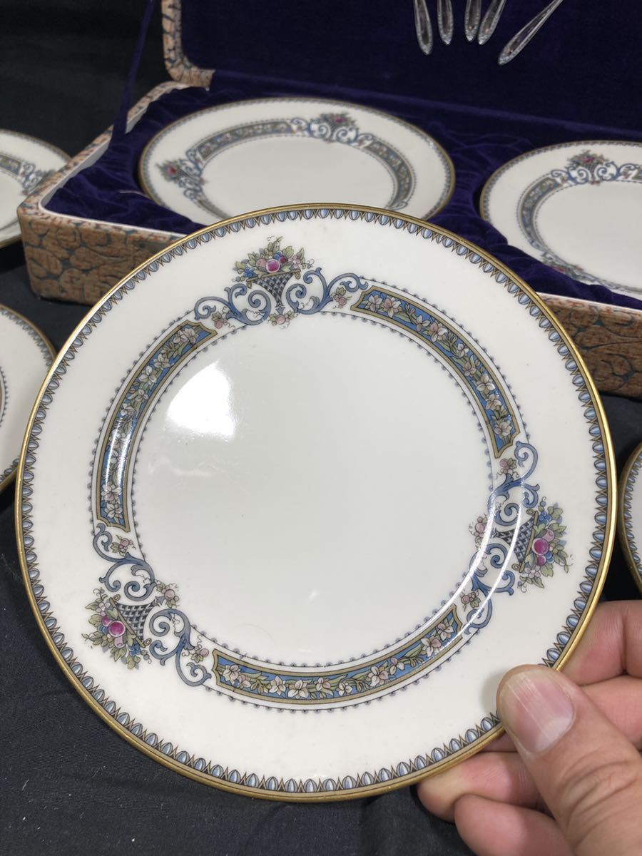 【土】オールド　ノリタケ ケーキ　皿Noritake プレート 委託品222s_画像2