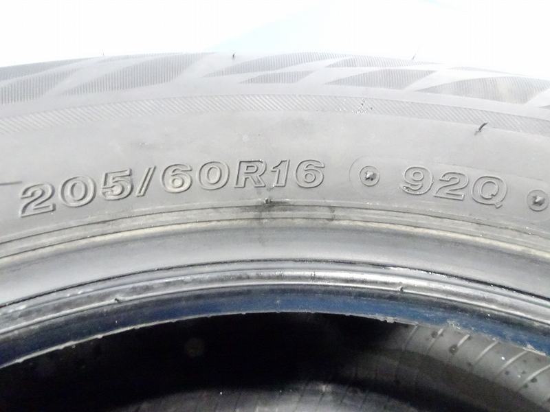 【福島発】205/60R16 92Q★9分山 ブリヂストン BLIZZAK VRX2 2021年製 2本価格 スタッドレス【送料無料】FUK-C9359★冬の画像7