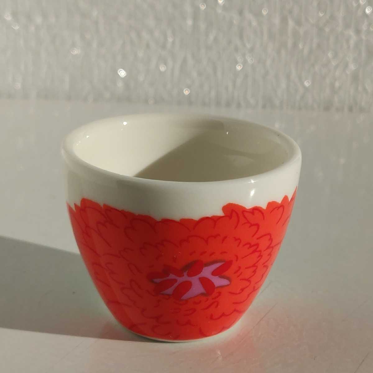 イッタラ iittala ×マリメッコ marimekko プリマヴェーラ Primavera レッド エッグカップ _画像3