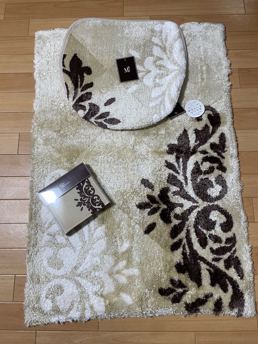 デパート販売 M+home クローリー トイレタリー3点セット ベージュ