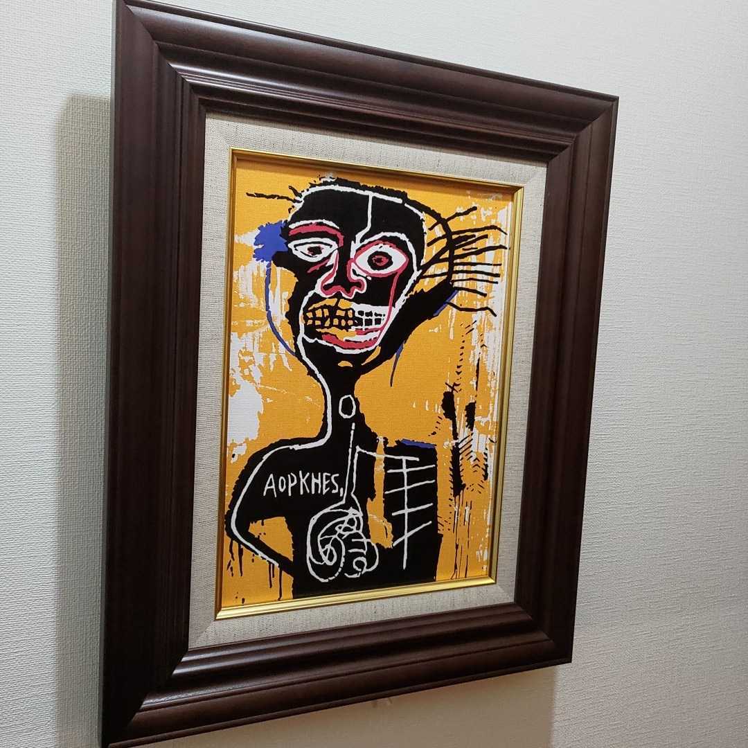 絵画】作者不明 (F4)逸品☆現代アート ジャン=ミシェル・バスキア