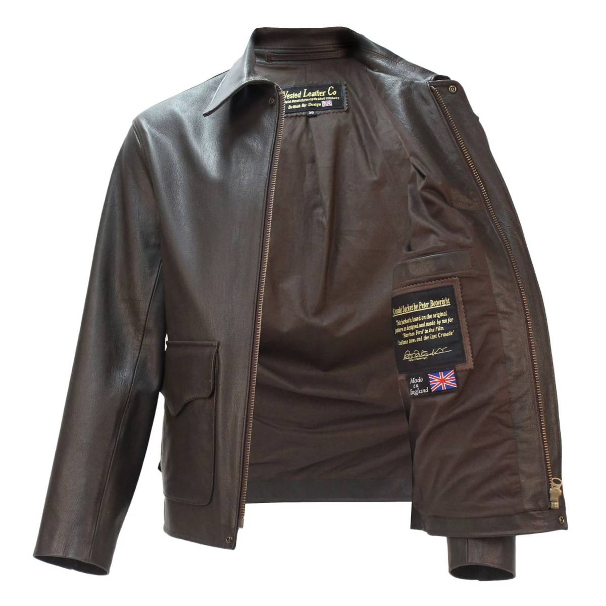 海外　限定品　送料込み インディ・ジョーンズ　本革　やぎ革　 レザージャケット　Wested Leather製品　サイズ各種