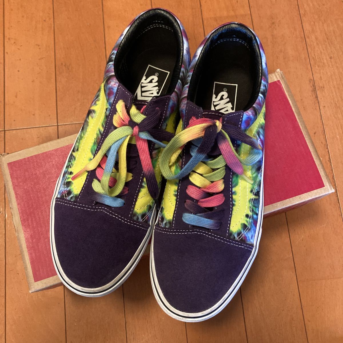 ★VANS★Old Skool オールドスクール　26.5cm 紫　パープル　タイダイ　バンズ　_画像3