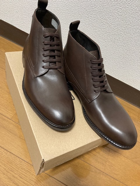 新品 箱付 Clarks クラークス Ronnie Up GTX レザー ロニーアップ ゴアテックス 24.5cm GORE TEX 6.5 茶 DARK BROWN ダークブラウン_画像3