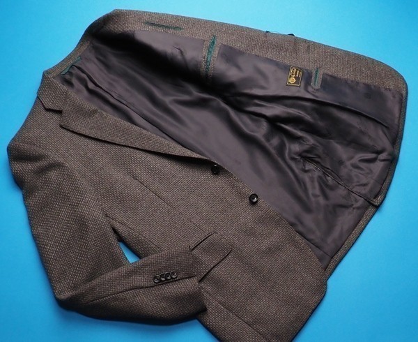 新品9.6万円 大手百貨店扱い 秋冬『Loro Piana ロロピアーナ DREAM TWEED 伊製生地』Super120S ウール100% ジャケットBB5茶(D) 3050670_画像2