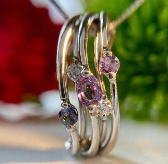 超特価美品』 天然非加熱アレキサンドライト ダイヤモンド 計0.97ct PT